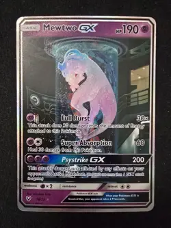 Mewtwo GX 78/73 Pokemon Shining Legends Full Art Secret Rare Holo - Image 2