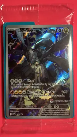 Pokemon TCG - Pokemon Center Promo - N’s Zekrom MEP 031 Ascended Heroes - SEALED - Image 1