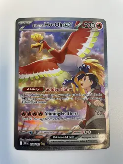 Pokemon Ethan's Ho-Oh EX 230/182 Destined Rivals Rare Holo - Image 1