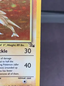 Pokemon TCG Kabutops 9/62 Fossil Holo Rare Unlimited VTG WOTC 1999 MP- - Image 2