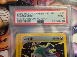 2002 Japanese Pokemon ~ Town on no Map 1st Edition ~ Magnemite #72 ~ PSA 9 MINT - Image 2
