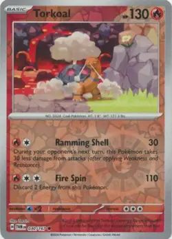 Torkoal 30/167 Reverse Holo | Twilight Masquerade | Pokemon Card - Image 1