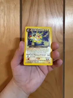 Pokemon Dark Ampharos Neo Destiny Holo Rare 1/105 English TCG Card 2000 - Image 3