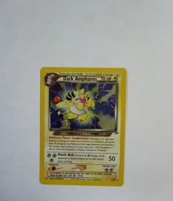 Pokemon Dark Ampharos Neo Destiny Holo Rare 1/105 English TCG Card 2000 - Image 4