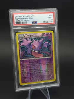 Gengar 35/83 Reverse Holo Rare Generations XY 2016 Pokemon PSA 9 - Image 2