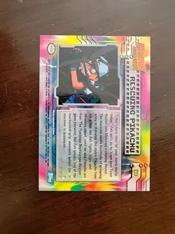 NM! Pokemon TCG - Rescuing Pikachu - 1999 Topps - Mewtwo Strikes Back The Movie - Image 2