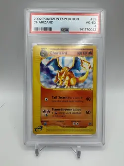 2002 Pokemon Charizard Expedition 039/165 PSA 4 - Image 1