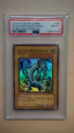 2004 Yu-Gi-Oh! Blue-Eyes White Dragon SKE-001, PSA 8 NM-MT! - Image 1