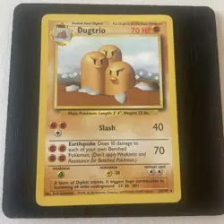 Pokemon TCG Dugtrio Base Set 19/102 Non Holo Rare - Image 1