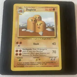 Pokemon TCG Dugtrio Base Set 19/102 Non Holo Rare - Image 2
