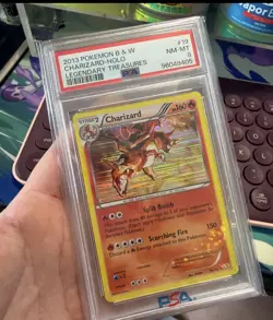 Charizard 19/113 Legendary Treasures Holo Rare 160 HP PSA 8 Pokemon TCG - Image 1