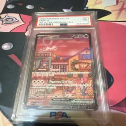 Pokemon Mew ex 053 Scarlet & Violet Promo Holo EX PSA 9 - Image 1