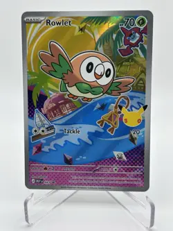 Pokemon ROWLET MEP 043 Ascended Heroes - 1st Partner FULL ART PROMO - MINT - Image 1
