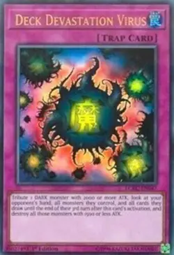 Deck Devastation Virus - LCKC-EN047 - Ultra Rare - 1st Edition Yugioh - Image 1