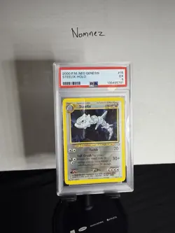 Pokemon TCG Steelix 15/111 Neo Genesis Holo PSA 5 EX - Image 1