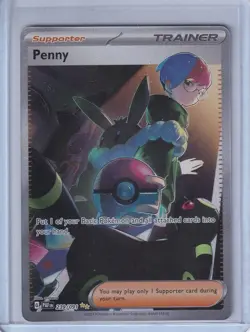 Pokemon Paldean Fates Penny 239/091 Special Illustration Rare Alternate Art NM - Image 1