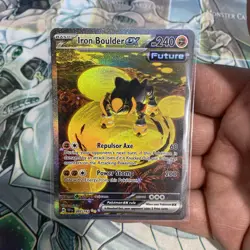 Pokemon TCG Iron Boulder ex 207/162 Temporal Forces Special Illustration Rare - Image 1