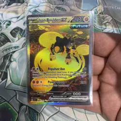 Pokemon TCG Iron Boulder ex 207/162 Temporal Forces Special Illustration Rare - Image 2