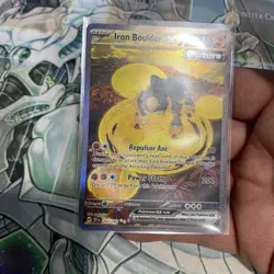 Pokemon TCG Iron Boulder ex 207/162 Temporal Forces Special Illustration Rare - Image 4