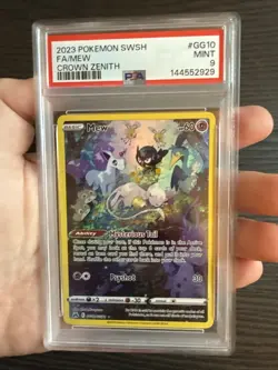 Mew GG10/GG70 Full Art 2023 Pokemon SWSH Crown Zenith PSA 9 Mint - Image 3