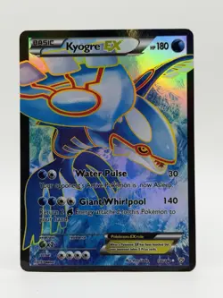The Pokemon Company Kyogre EX Ultra Rare Full Art Holo 148/160 Primal Clash 180… - Image 1