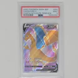 Pokemon Champions Path ETB Black Star Promo Charizard V PSA 9 Sword Shield - Image 1