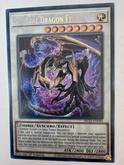 Yugioh x1 Skeletal Dragon Felgrand MP23-EN084 Prismatic Secret Rare (Near Mint) - Image 1