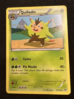 Quilladin 10/162 Uncommon BREAKthrough Pokemon 2015 - Image 1
