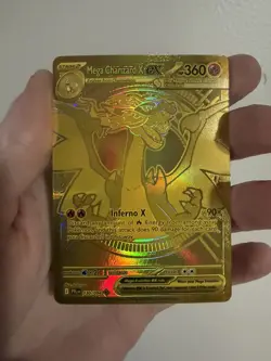 Pokemon Mega Charizard X ex Mega Hyper Rare Full Art Holo Me02 130/094 360 HP - Image 1