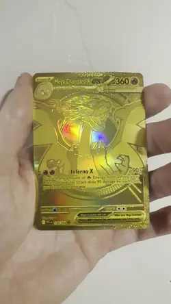Pokemon Mega Charizard X ex Mega Hyper Rare Full Art Holo Me02 130/094 360 HP - Image 2