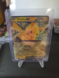 2025 Pokemon Prismatic Evolutions Full Art Holo Pikachu ex 028/131 - Image 1