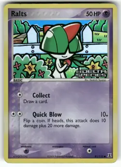 Ralts Delta Species Common,Reverse Holo Pokemon Lightly played - Image 1
