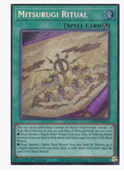 Mitsurugi Ritual - L26D-ENM15 - Secret Rare YuGiOh - Image 1