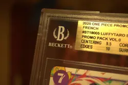 One Piece Monkey D. Luffy(Luffytaro)1s Edition ST18-005 French Vol. 0 BGS 10 - Image 3