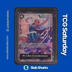 2026 ONE PIECE THE AZURE SEA'S SEVEN #OP14-091 MR.2.BON.KUREI BENTHAM SR ALT ART - Image 1
