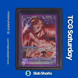 2026 ONE PIECE AZURE SEA'S SEVEN #OP14-060 DONQUIXOTE DOFLAMINGO ALT ART LEADER - Image 1