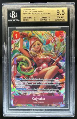 2025 One Piece Kujyaku Super Rare Alternative Art #OP11-004 BGS 9.5 - Image 1