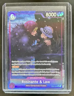 One Piece The Azure Seas Seven Rosinante & Law Super Rare #EB04-038 - Image 1