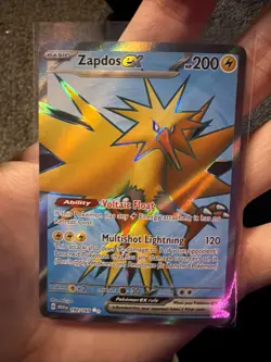 Pokemon TCG Zapdos EX Full Art Ultra Rare Holo Card 192/165 Scarlet & Violet 151 - Image 3