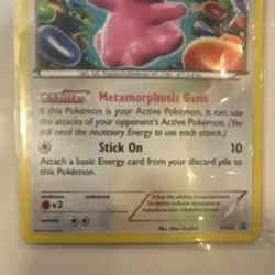 Pokemon TCG Ditto XY40 Promo Holo Card 70 HP Metamorphosis Gene Ability - Image 2