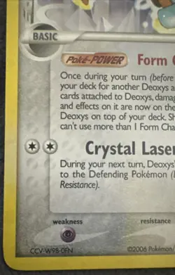 Deoxys 2/17 Holo POP Series 4 Promo Rare Pokemon Card 2006 MP - Image 5