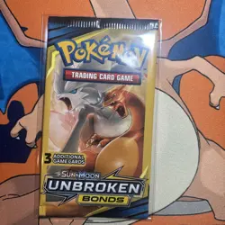 Pokemon TCG Sun & Moon Unbroken Bonds 3 Card Boaster Pack Sealed Art Set 4 Packs - Image 3