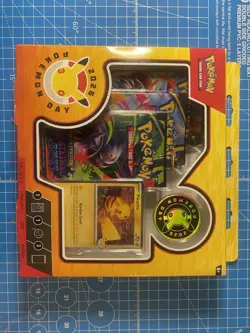 Pokemon TCG Pokemon Day 2026 3 Booster Packs & Pikachu Promo Stamped Card - Image 1