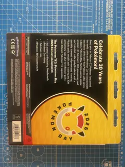 Pokemon TCG Pokemon Day 2026 3 Booster Packs & Pikachu Promo Stamped Card - Image 2
