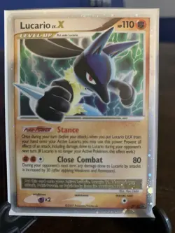 Lucario LV.X DP12 Holo Diamond and Pearl Promo Card LP Condition - Image 2