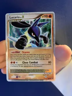 Lucario LV.X DP12 Holo Diamond and Pearl Promo Card LP Condition - Image 4