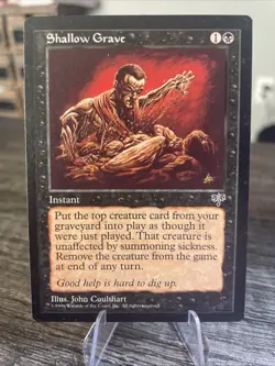 MTG Magic the Gathering - Mirage Edition (1996) - Shallow Grave - Image 1