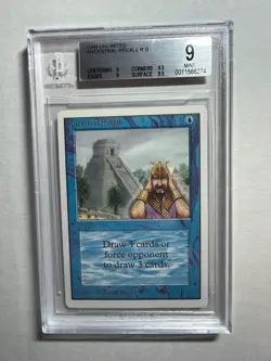 MTG Unlimited Ancestral Recall BGS 9 Mint Power 9 (9.5 corners) 1993 - Image 1