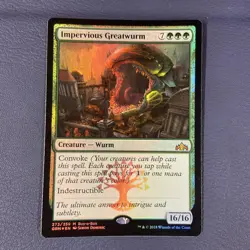 1x IMPERVIOUS GREATWURM - Ravnica buy-a-box promo MTG - Magic the Gathering - Image 1