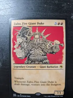 MTG - Zalto, Fire Giant Duke - Showcase - Free P+P - Image 1